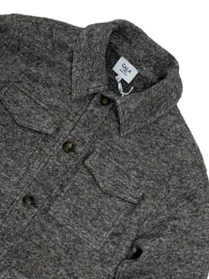 Multi-pocket wool jacket