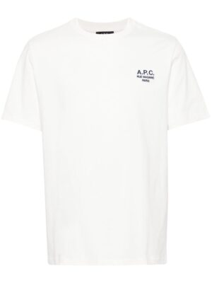 logo-embroidered cotton T-shirt