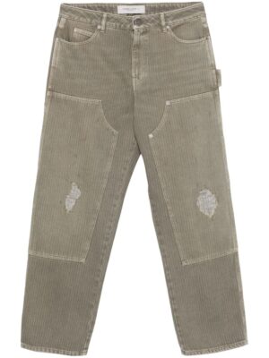 worn effect pants