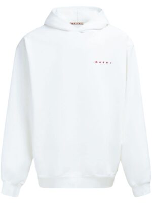 hoodie en coton à logo imprimé