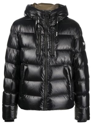 hooded quilted jacket