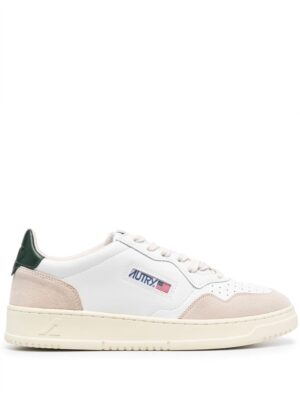 Medalist paneled leather sneakers