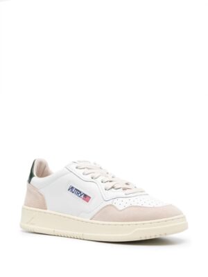 Medalist paneled leather sneakers