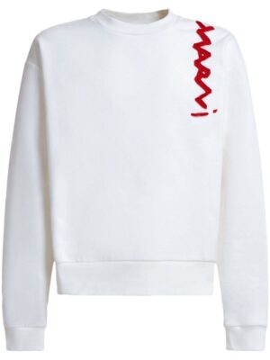 appliqué logo sweatshirt