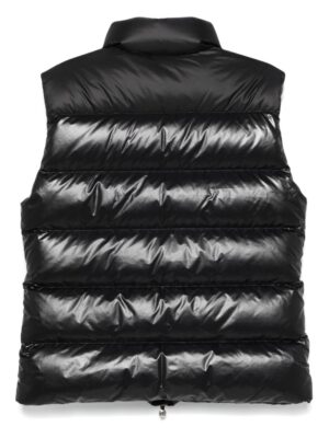 John down jacket with sleeveless design