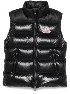 John down jacket with sleeveless design