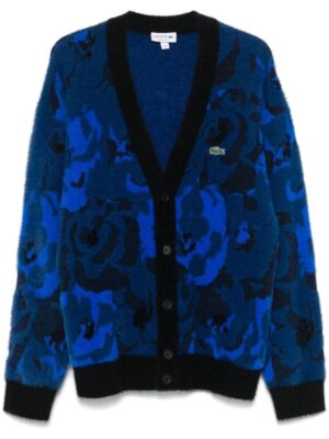 jacquard floral cardigan