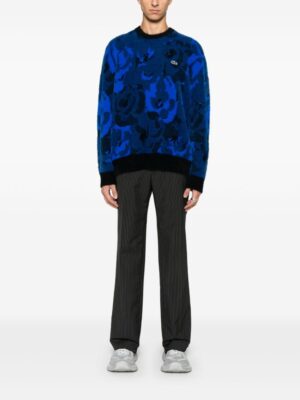 floral jacquard sweater