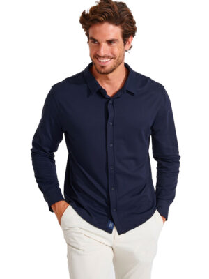 Chemise manches longues marine ALAIN PAGANI