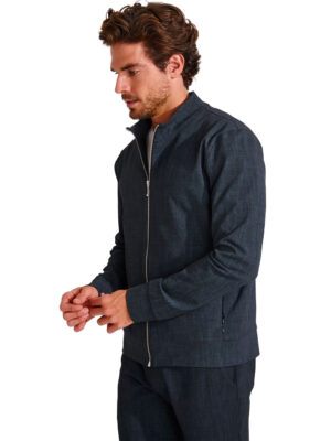 Blouson noir zippé Danyel CANSIGLIA