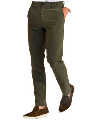 Pantalon stretch kaki – SERGE LESCADA