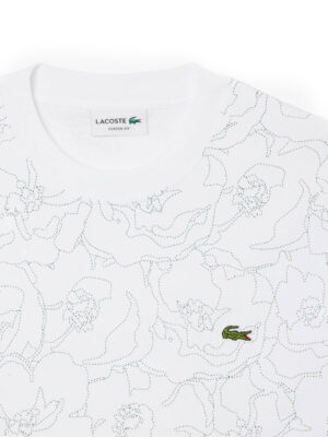 T-shirt coton épais imprimé fleurs