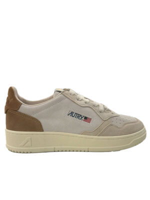 BASKETS MEDALIST LOW TRICOLOR EN DAIM