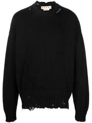 Twisted crew neck sweater