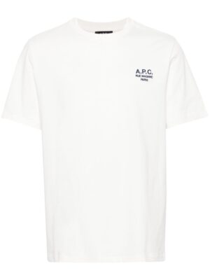 logo-embroidered cotton T-shirt