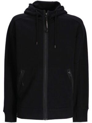 zipped hoodie with glass detail