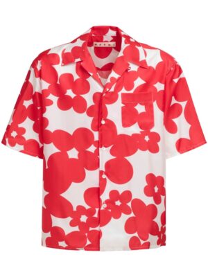 chemise à fleurs