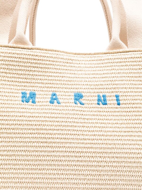 embroidered logo tote bag - Image 4