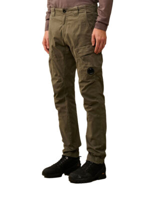 Pantalon cargo à lentille ergonomique en satin extensible