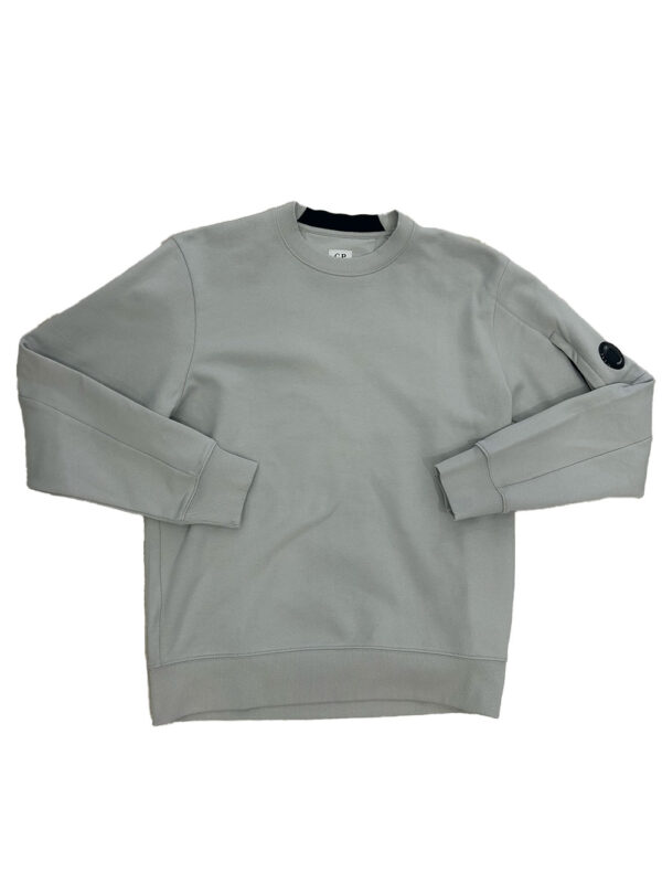 Diagonal Raised Fleece Crew Neck Lens Sweatshirt