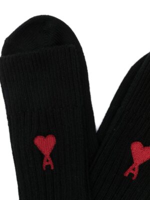 lot de trois paires de chaussettes à logo intarsia