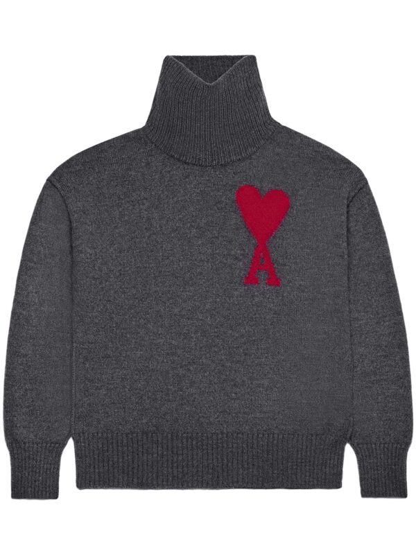 logo-intarsia wool sweater