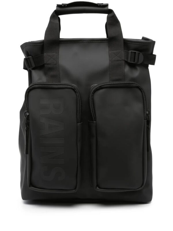 logo-print backpack