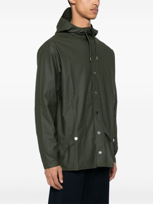 buttoned raincoat with drawstring - Image 4