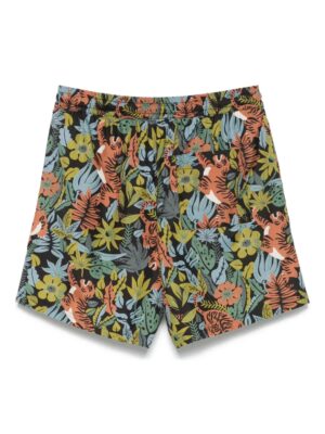 graphic print swim shorts