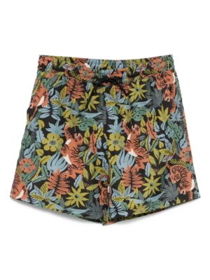 graphic print swim shorts