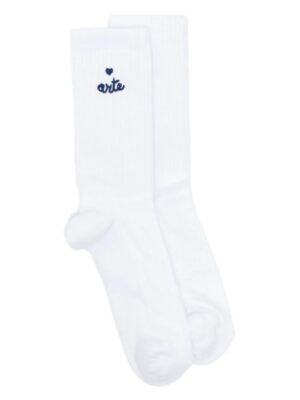 chaussettes à logo cœur