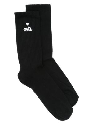 chaussettes à logo cœur