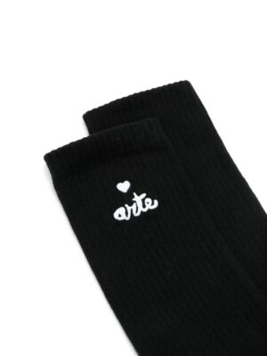 chaussettes à logo cœur