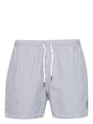 Lobster striped swim shorts