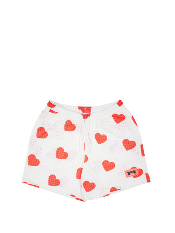 Short Moto Heart White