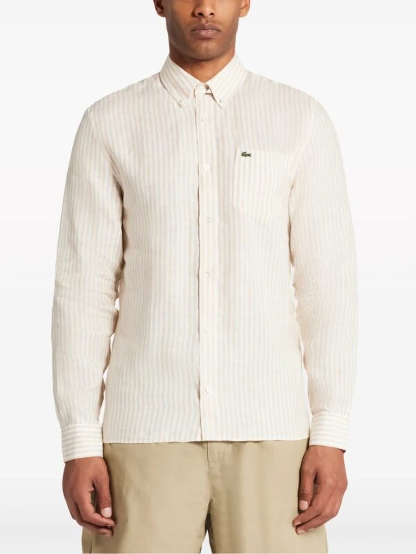 striped linen shirt - Image 3