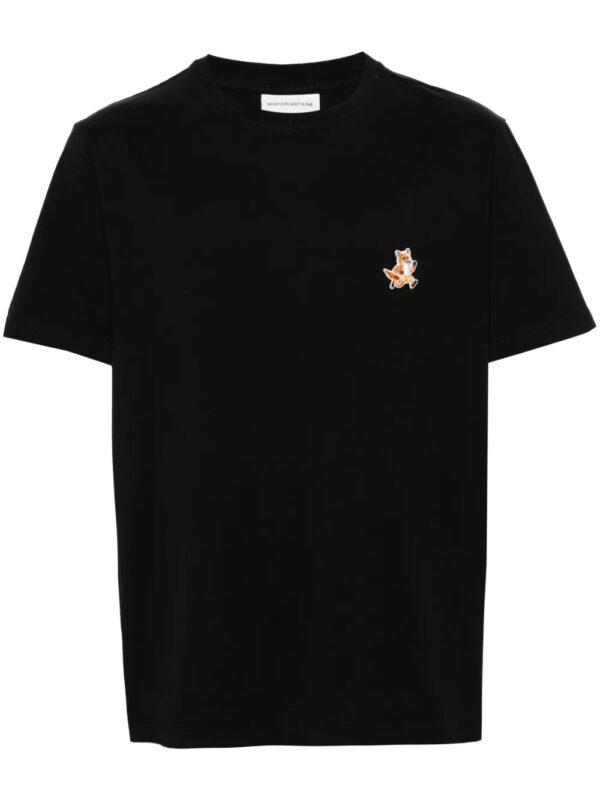 logo-patch cotton T-shirt