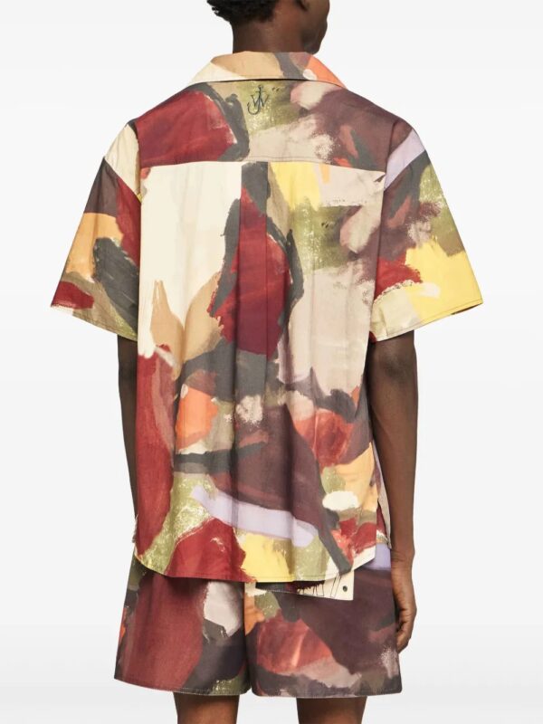 abstract print cotton shirt - Image 2