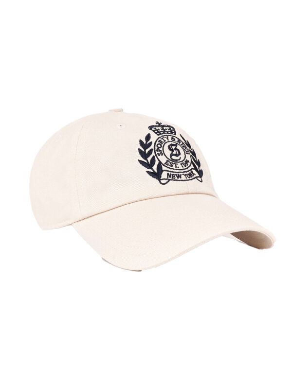 H&W Crest Hat - Cream/Navy - Image 2