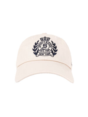 H&W Crest Hat – Cream/Navy