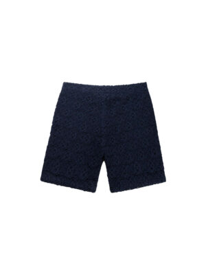 Short en dentelle bleu marine