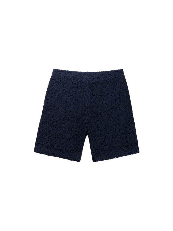 Short en dentelle bleu marine – Image 2