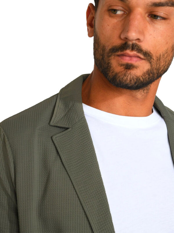 NIIKO TRIESTE technical khaki suit jacket - Image 3