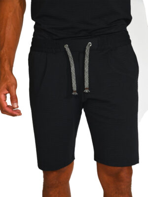 REMI TRIESTE black Bermuda shorts