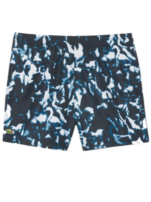 Printed short swim shorts