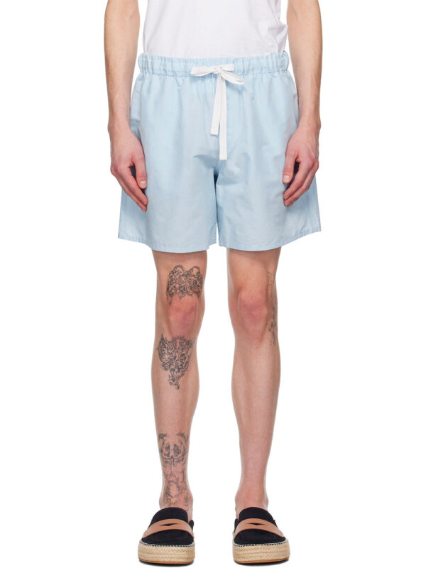 Blue drawstring shorts - Image 2