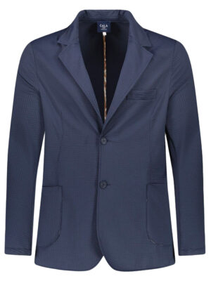 NIIKO TRIESTE technical navy suit jacket