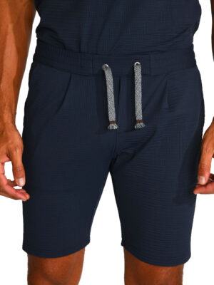 REMI TRIESTE navy Bermuda shorts