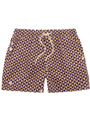 Puzzle swim shorts.